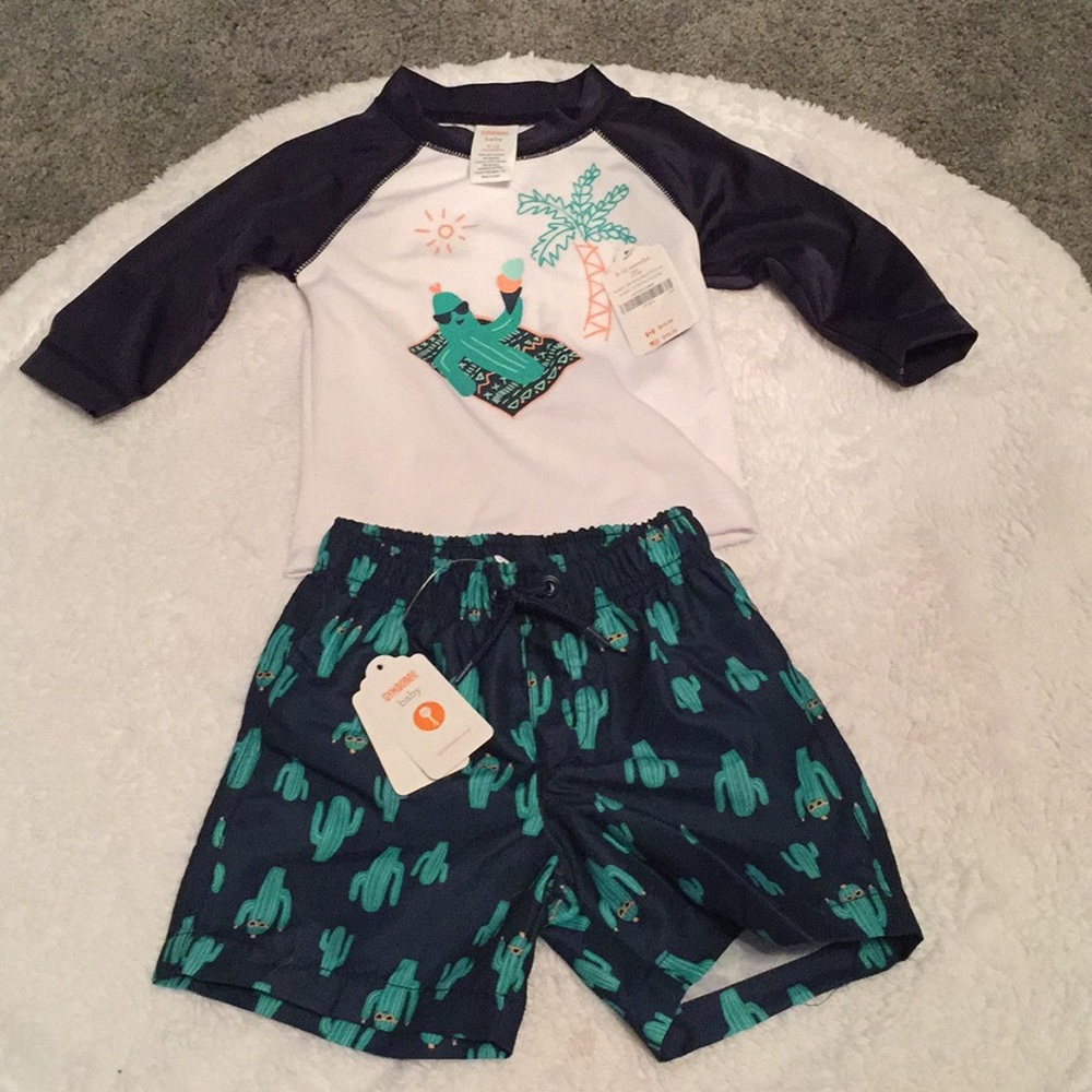 NWT 2 piece Gymboree 6-12 mo. matching swimsuit